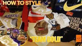 HOW TO STYLE NIKE DUNK LOW TEAM GOLD