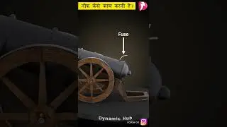 How does the cannon work | तोप कैसे काम करती है ?(3D Animation) #shorts