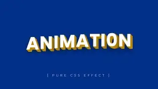 Text Animation using HTML & CSS | CSS Animation Tutorial