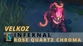 Infernal Velkoz Rose Quartz Chroma - League Of Legends