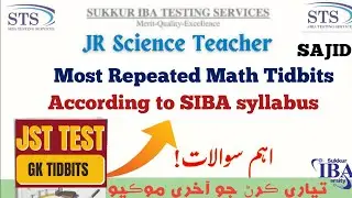 Jr. Science Teacher Test Preparation 2025 | Most Repeated MCQs & Complete Test Guide