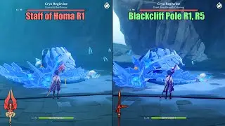 Xiao Homa R1 vs. Xiao Blackcliff Pole R1, R5 | Comparison | Genshin Impact