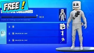 How To Get MARSHMELLO SKIN + FREE REWARDS! Fortnite Showtime LIVE Event Challenges, Items LEAKED
