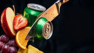 Lemon soda cutting ASMR | 4K satisfying