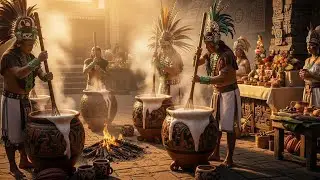 Aztec chocolate rituals and foam whisking at sunrise#boringhistoryforsleep #sleepstory