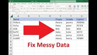Fix Messy Data in MS Excel | Easy Method