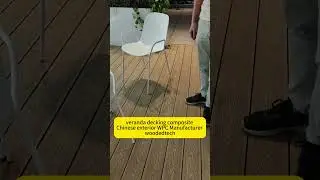 veranda decking composite Chinese exterior WPC Manufacturer woodedtech #verandadeckingcomposite