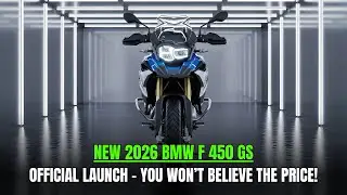 BMW F 450 GS 2026 года &mdash; представлен мотоцикл для путешествий следующего поколения!