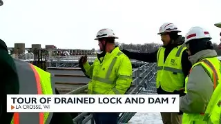 Tour of Drained Lock and Dam 7