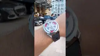 MAD1 Red spinning #MAD1 #MADEditions #Red #Watch #LuxuryWatches #Spinning #Monaco #AvantGarde