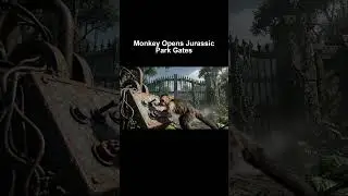 Monkey Opens Jurassic Park Gates