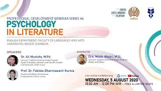 English Department UNESA Webinar Series #6: Psychology in Literary Studies