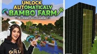 Automatic Unlimited Bamboo Farm in Minecraft 🌿 | Easy Redstone Bamboo Farm 😍 | Angel Golu Gaming