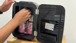Mini Quiet Fridge Perfect For Your Room | For Drinks & Skincare! StylPro 4 Litre Mini Fridge