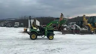Lot 1000- JD 2210 Compact Tractor w/ accessories 