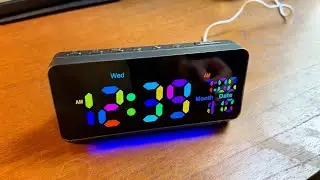 Amazing COLORFUL LED Alarm Clock! &mdash; Samshow Alarm Clock REVIEW