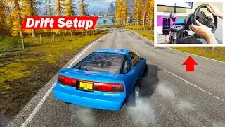 Forza Horizon 4 Drifting 1992 Supra - w/Drift Tune Great for Beginners! (Full Steering Wheel Setup)