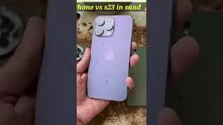 iPhone vs s23 in sand ⏳🔥 #fact #youtubeshorts #iphone #s23ultra
