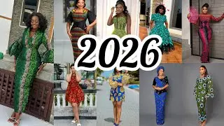 Новейшие модели платьев из ткани анкара 2026 года для женщин / Идеи модных стилей / Потрясающие м...
