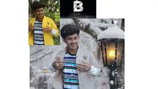 Winter season photo edit tutorial || snow falling photoshoot poses 2020 || new photo edit concept 20