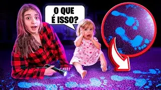 ALGUÉM INVADIU a NOSSA CASA! ENCONTRAMOS PEGADAS! *Deu ruim! Pai Também Vloga
