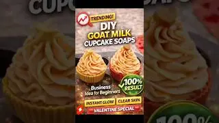 DIY CUPCAKE SOAP | Goat Milk #handmadesoap #soapmaking #naturalskincare #beauty #diy #viral #shorts