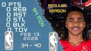 Collin Murray Boyles Player Full High Lowlights vs AUSTIN 13 02 2026 NBA REGULAR SEASON Game