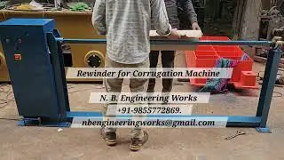2 Ply Corrugated Sheet Rewinder for Corrugation #corrugator #corrugatedsheet #corrugationmachine