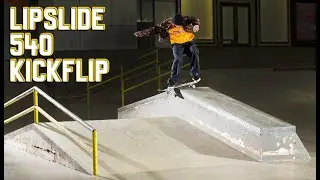 Lipslide 540 Kickflip?!