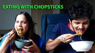₹500 Eating With Chopsticks Challenge w @SunRayBee