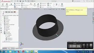 TUTORIAL#02 HOW TO MAKE SHEET METAL FLANGE WITH DEVELOPMENT SWEPT FLANGE IN SOLIDWORKS