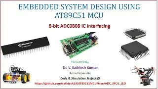 Sensor interfacing with AT89C51 (8051) MCU - ADC0808 IC