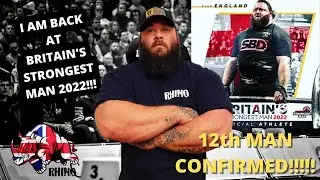 CONFIRMED: RYAN ENGLAND OFFICIALLY THE 12th MAN | BRITAIN'S STRONGEST MAN 2022 | GIANTS LIVE LINEUP