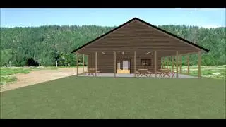 Conestoga Log Cabin Kit Tour - Lincoln Multi-Purpose 50' x 34' | 1,700 SQF