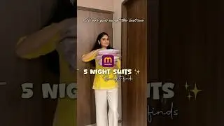 5 Night Suits from Meesho 💕 | Budget Friendly & Super Comfy Nightwear Haul