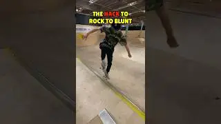 The secret hack to rock to blunt stall ✨ #skateboarding #miniramp
