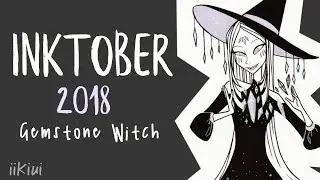 Inktober 2018 #20 | Gemstone Witch | iiKiui