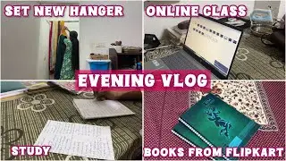 എന്റെ ഒരു വൈകുന്നേരം || ജോലിയും പഠനവും തിരക്കുകളും || New Setup For Shall Hanging 