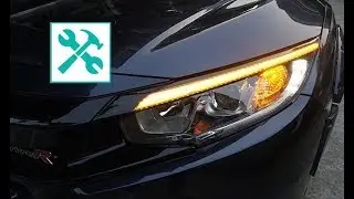 Honda Civic 10 gen. | DYNAMIC eyebrow LED light RETROFIT 🛠