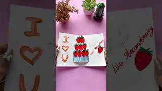 DIY Cute Love Pop-Up card idea 💕 #shorts #diy #craft