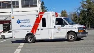 B.C. Ambulance Service BLS 63749 Responding