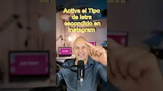 Activa el tipo de letra que est&aacute; oculta en tu Instagram con este truco #shorts