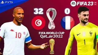 FIFA 23 - Tunisia 32 - 0 France ! تونس 32 - 0 فرنسا ! FIFA WORLD CUP QATAR 2022&trade; FINAL - PS5&trade;