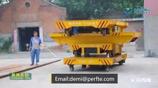 20t industrial electric material turnover workshop rail transfer cart
