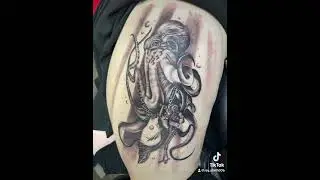 Deep sea action!! #octopus #kraken #scubadiving #skeleton #tattoo #tattooartist #ink #artist