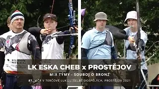 LK ESKA Cheb x Lukostřelba Prostějov - souboj o bronz - mix týmy (MČR Prostějov 2021)