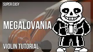 SUPER EASY: How to play Megalovania by Toby Fox on Violin (Tutorial)