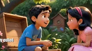 Raju and Pinky's Treasure of Friendship,animated moral cartoon story,new short animated story,
