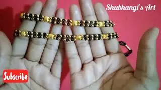 New look, New Mangalsutra design, long mangalsutra |ghar par mangalsutra banane ka tarika |