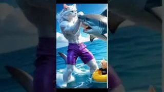 эмоциональное видео ИИ кота